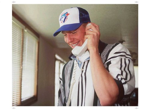 Roy Halladay gets the call that he is drafted by the Toronto Blue Jays in the first round of the 1995 draft. Photo: John Leyba, Denver Post.