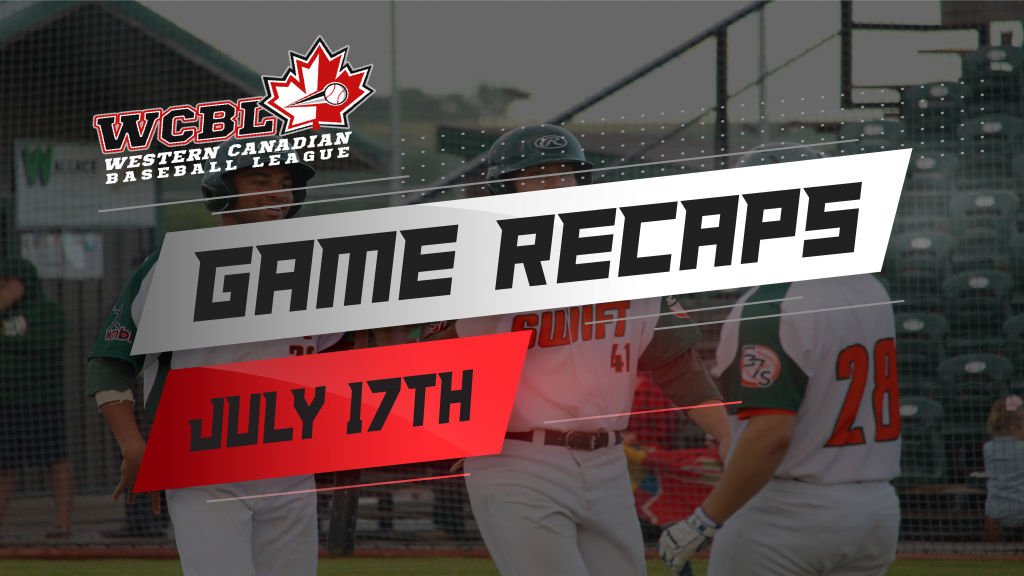 Western Canadian Baseball League Game Recaps - July 17