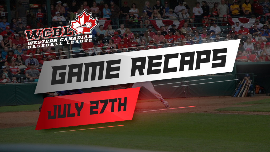 Western Canadian Baseball League Game Recaps - July 27