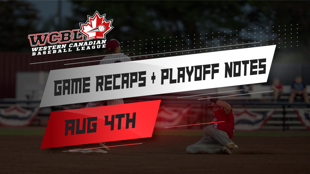 Western Canadian Baseball League Game Recaps - August 4