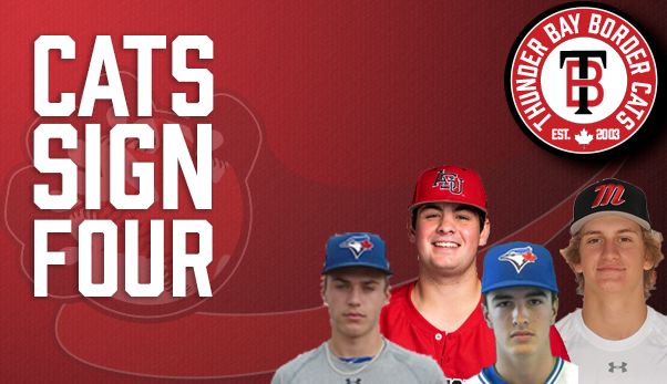 Canadians Owen Jansen and Lukas Berry signed by Thunder Bay Border Cats 