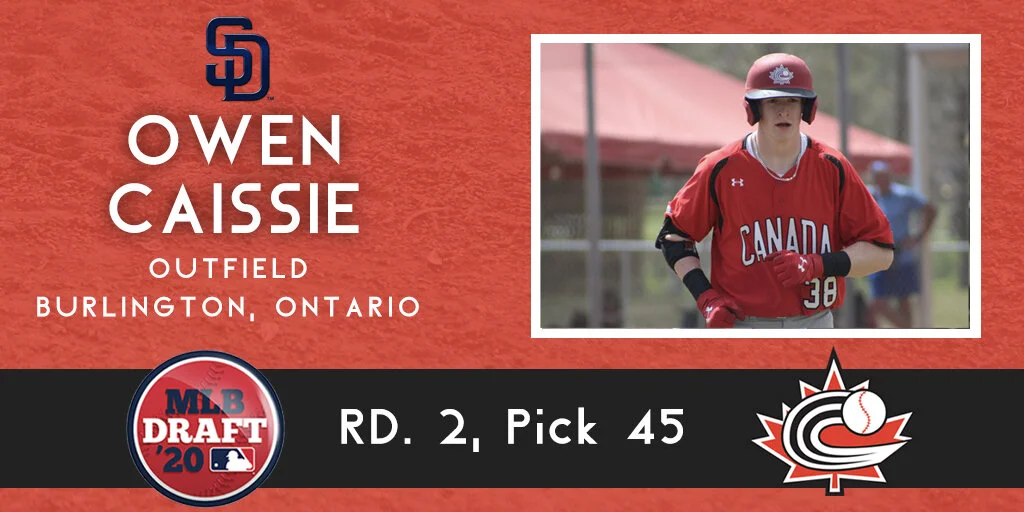 Baseball Canada: Caissie top Canadian pick in 2020 MLB draft