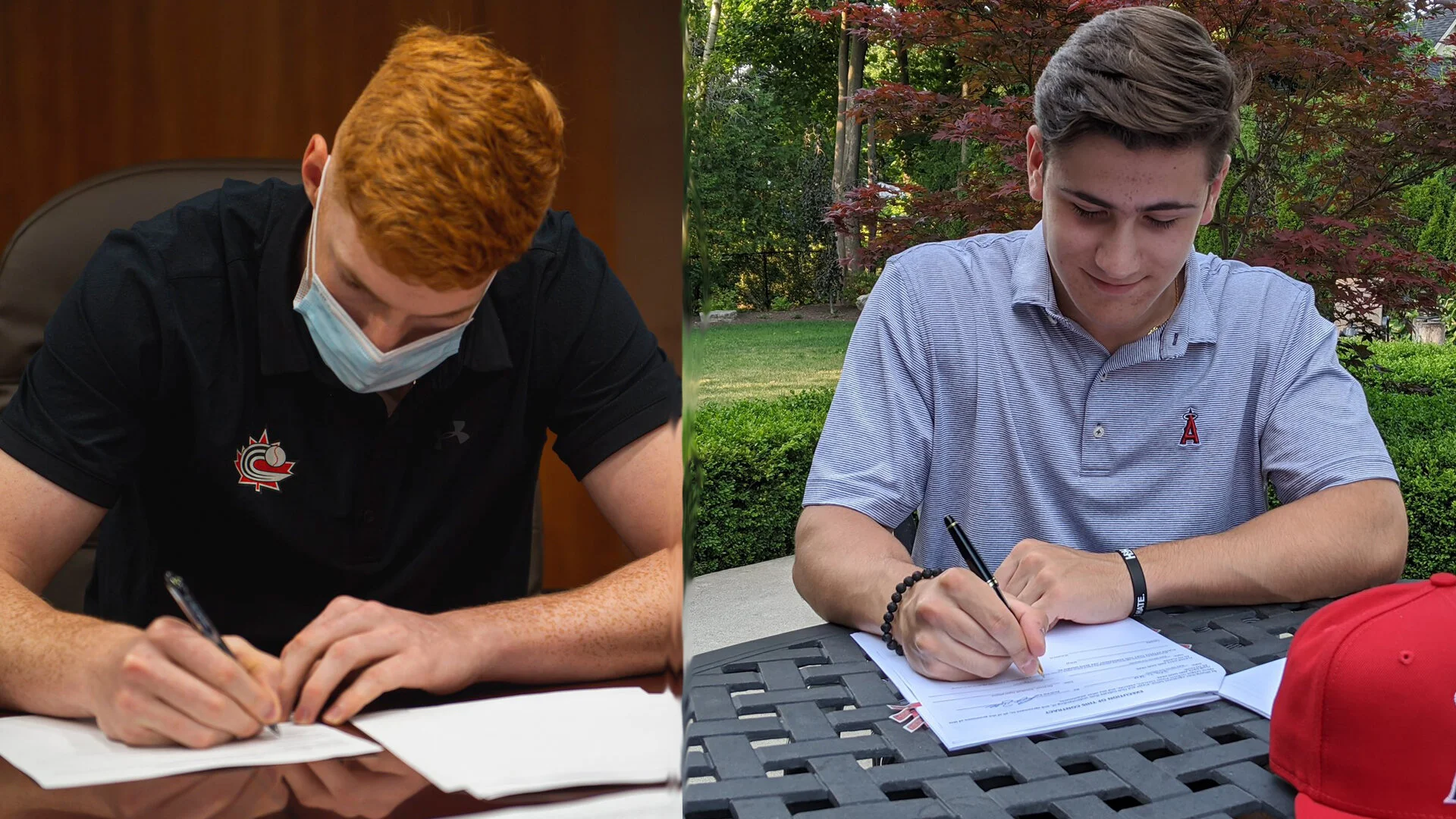 Caissie, Calabrese ink professional contracts