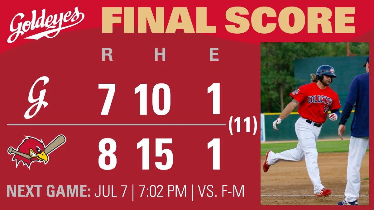 Goldeyes edged by RedHawks, despite RBIs from Darvill, Wood