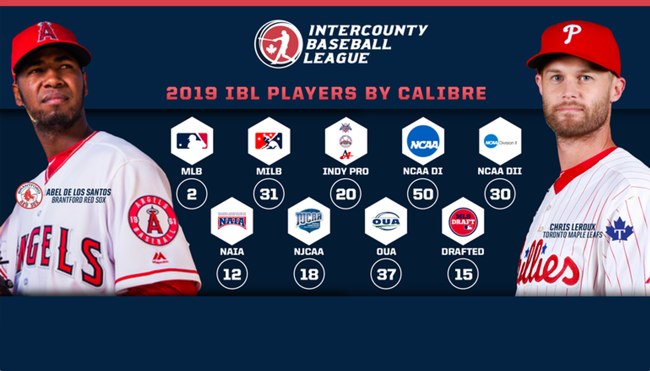 Many 2019 Intercounty Baseball League players had links to pros