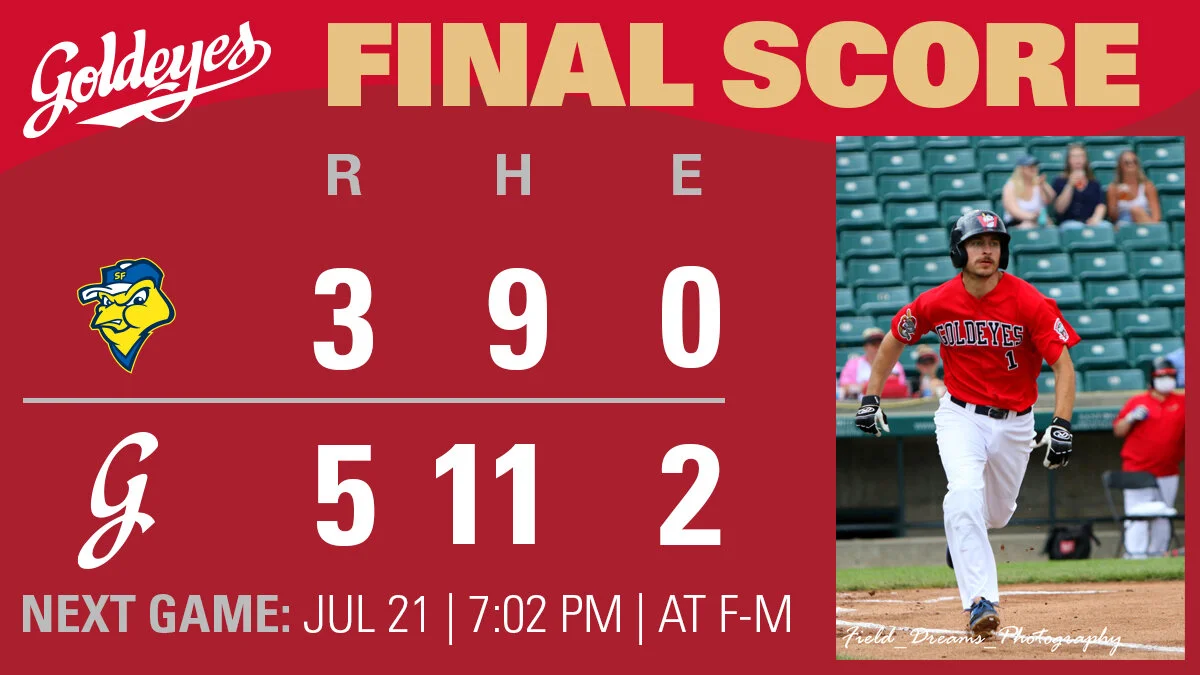 Goldeyes take rubber game from Canaries