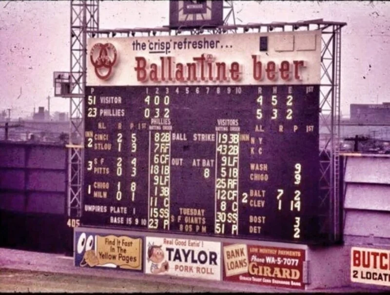 Phillies hit Ballantine Blasts at Shibe Park