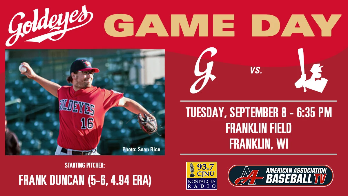 Goldeyes' game on Tuesday postponed