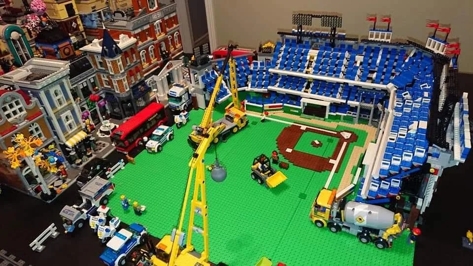 The cranes are making progress …
