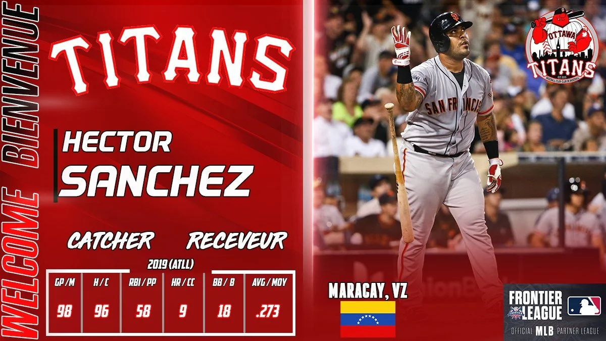 Former WS champ Hector Sanchez signs with Ottawa Titans
