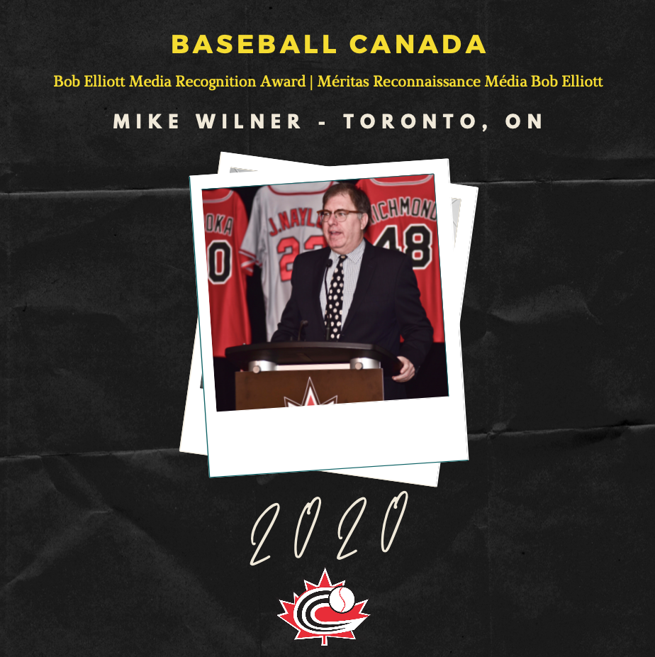 Wilner wins Baseball Canada Media Recognition award