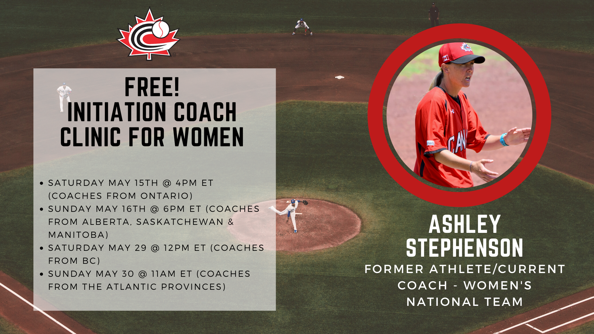 Baseball Canada to offer virtual Initiation Coach Clinic for women