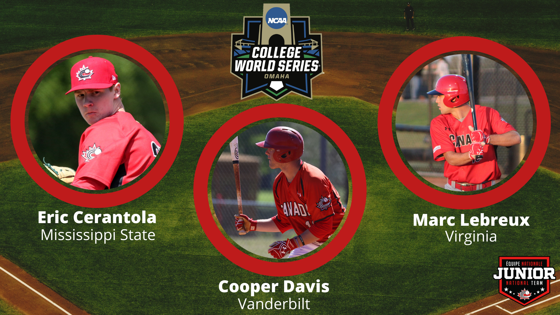 Three Canadians chasing College World Series title