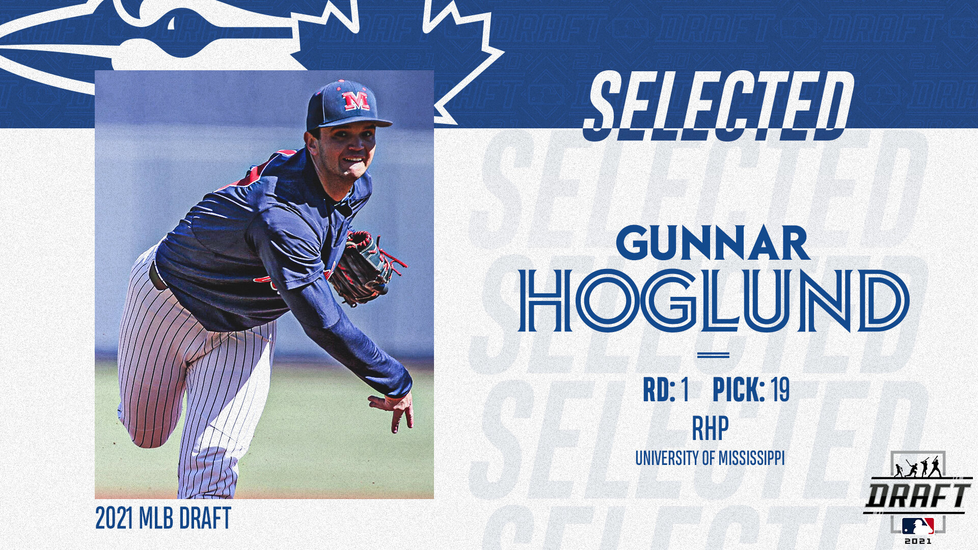 Blue Jays select Gunnar Hoglund with their first pick in draft