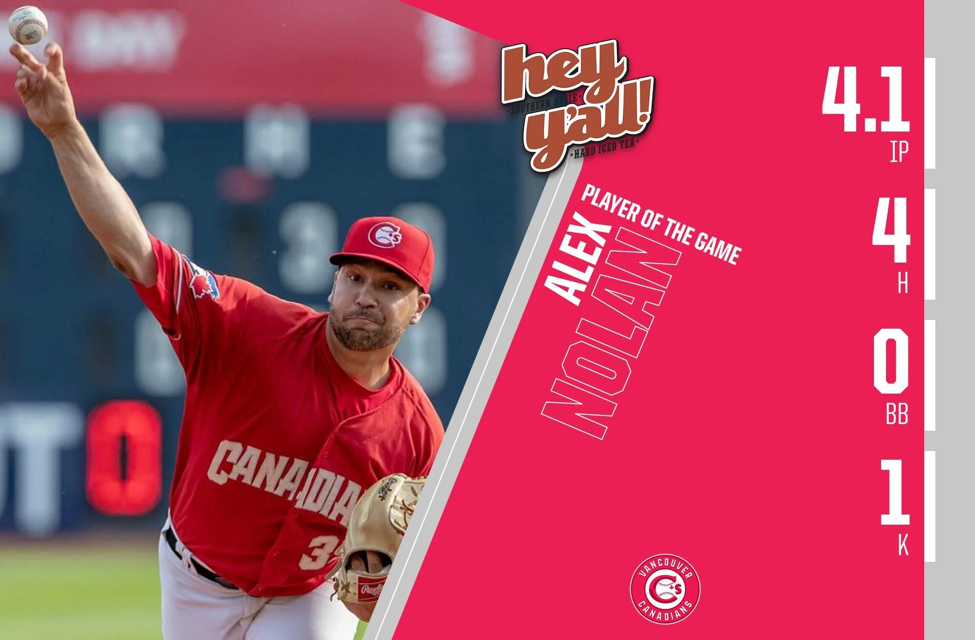 First inning grand slam sinks Canadians
