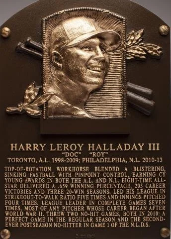 Halladay's HOF plaque to be on display at Citizens Bank park on Aug. 8