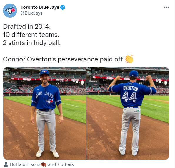 Who is Connor Overton, the Toronto Blue Jays’ newest pitcher?
