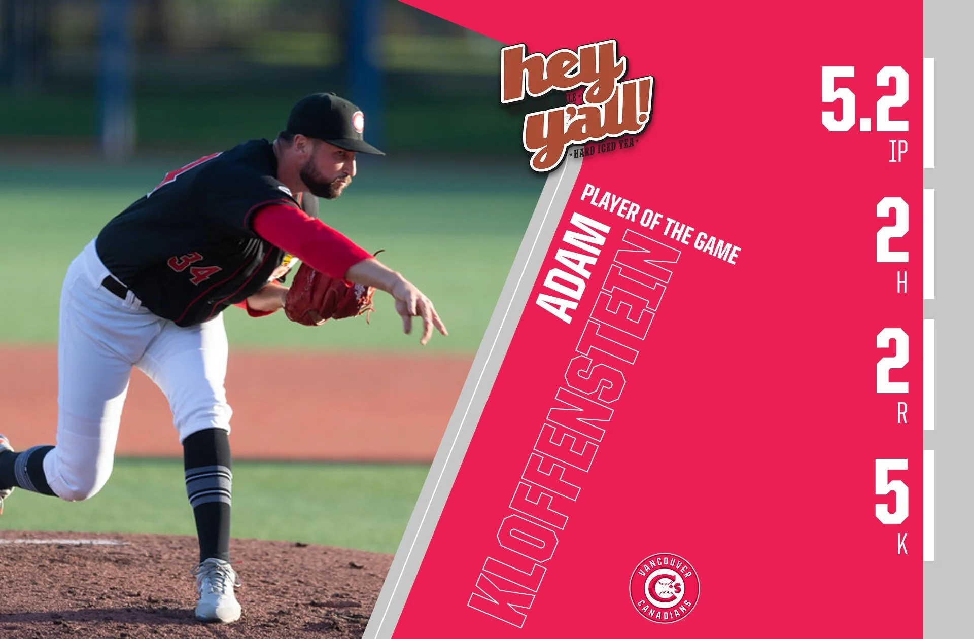 Kloffenstein's gem leads Canadians to victory