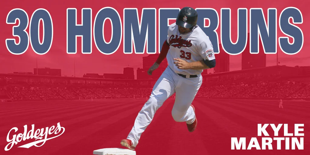 Martin belts 30th HR to set Goldeyes' single-season record