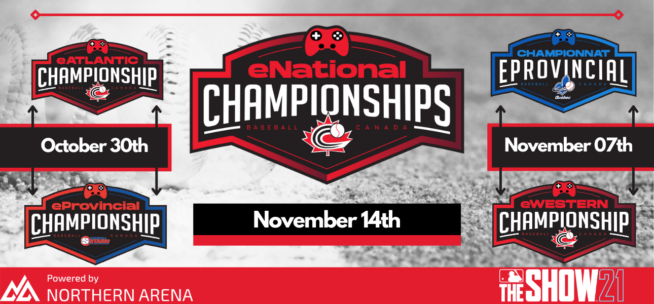 Register today for Baseball Canada’s eNational Championships!