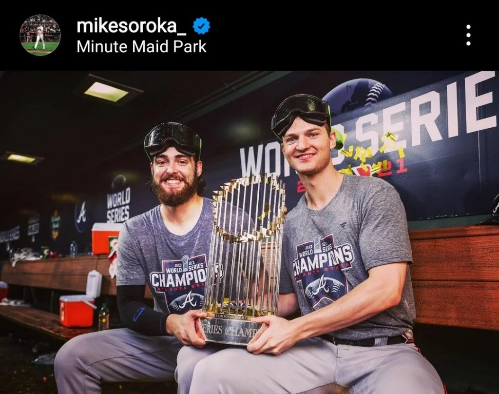 Soroka, Frostad soaking in Braves' World Series win