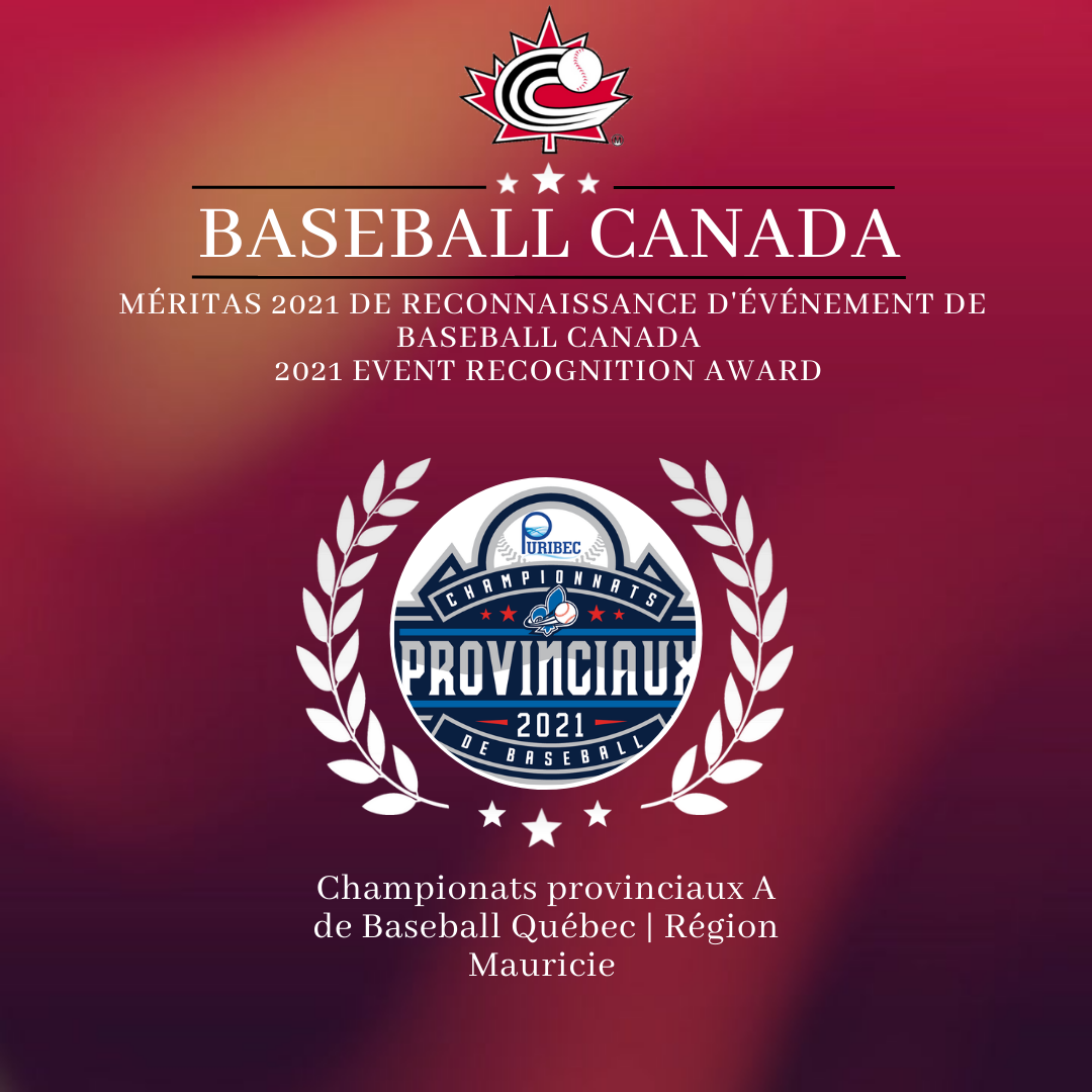 Région Mauricie captures 2021 Baseball Canada Event Recognition Award