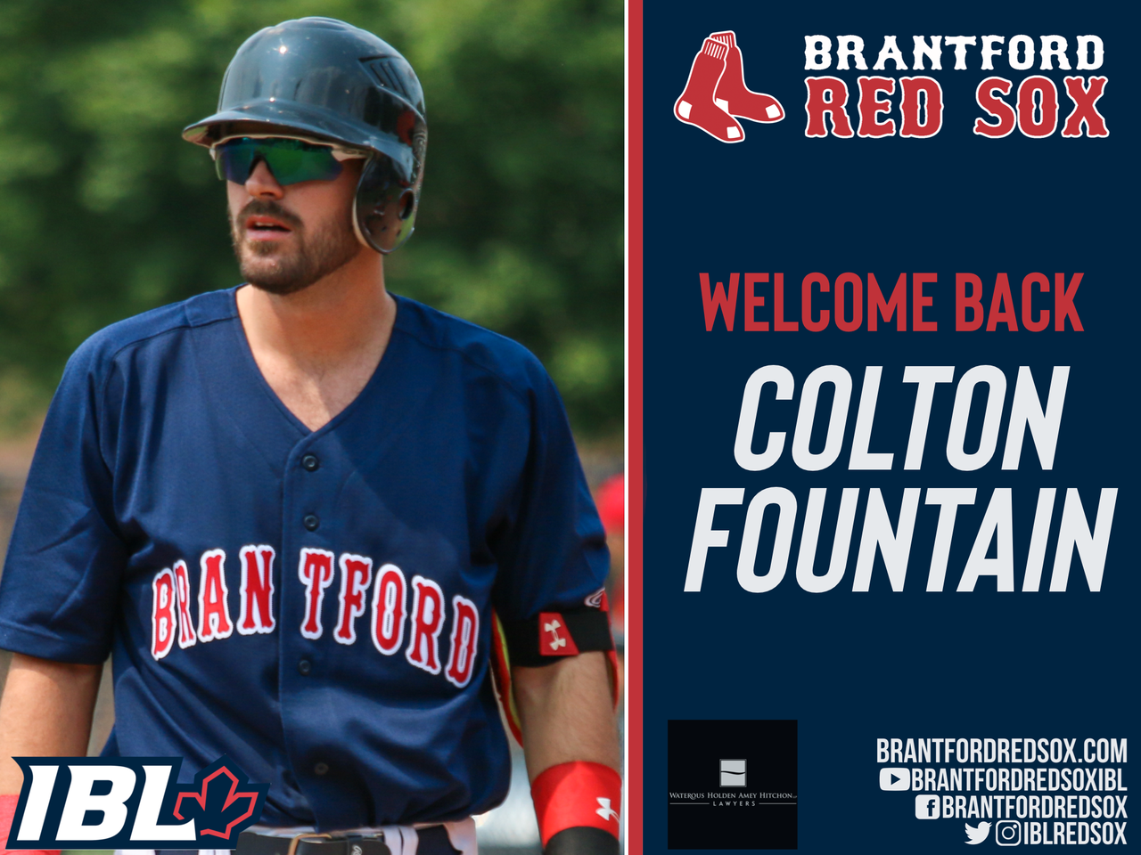 IBL's Brantford Red Sox re-sign Fountain