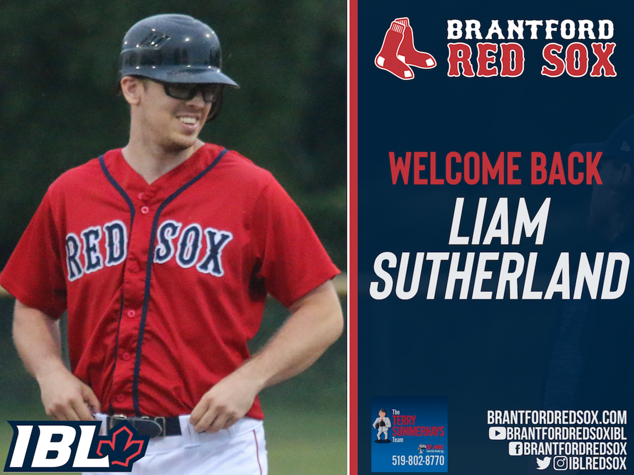 IBL's Brantford Red Sox re-sign Sutherland