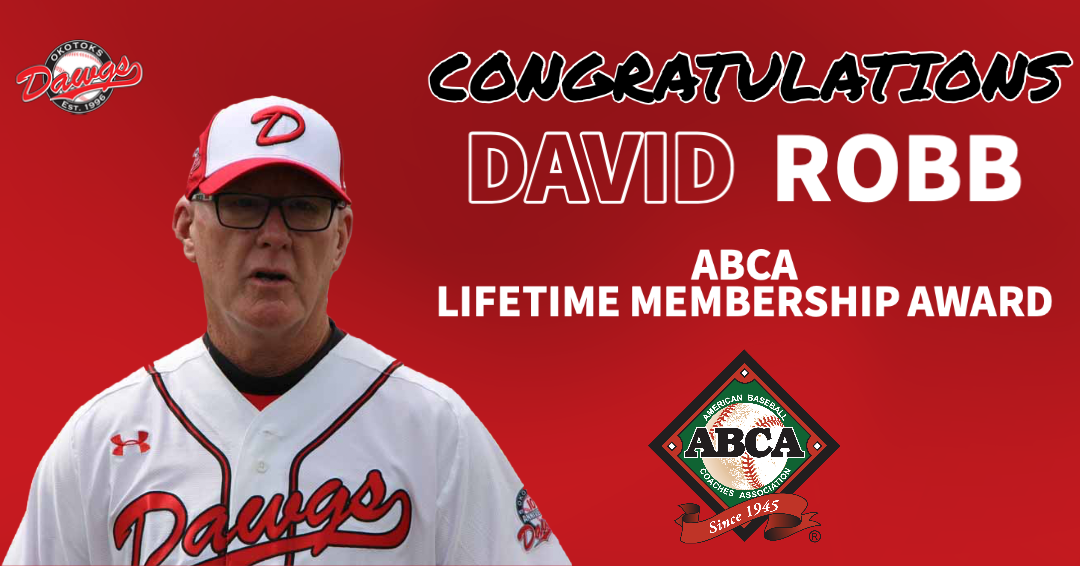 Dawgs' legend David Robb earns ABCA Lifetime Membership Award