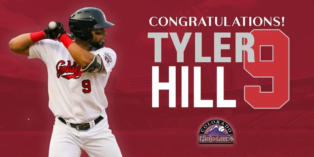 Rockies purchase Tyler Hill from Goldeyes