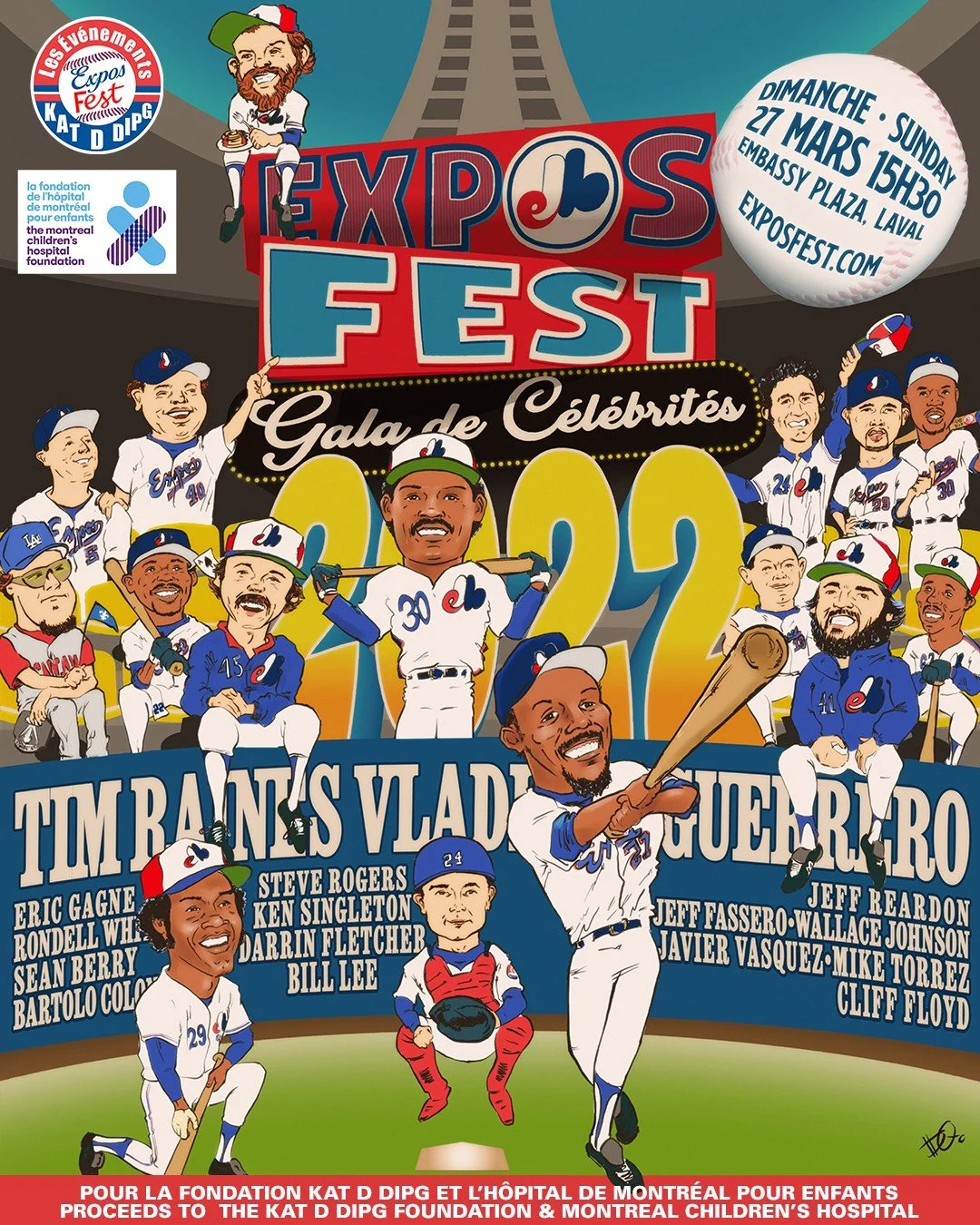 Exposfest on March 27 will see 15 former Expos