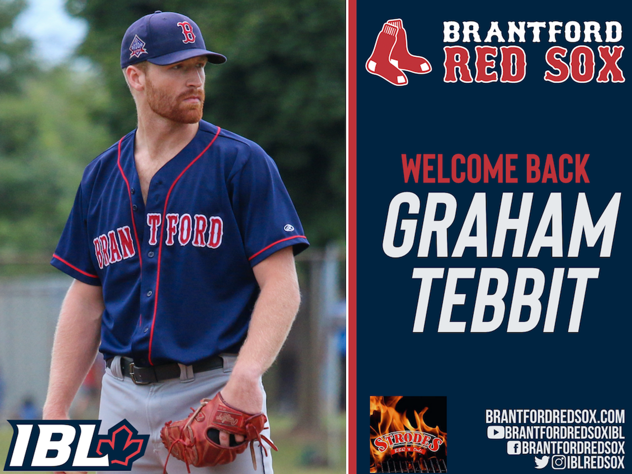 IBL's Brantford Red Sox re-sign Tebbit