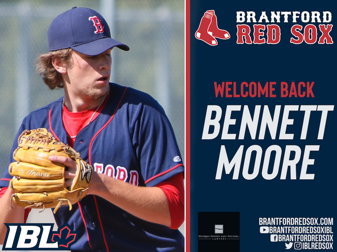 IBL's Brantford Red Sox re-sign Moore