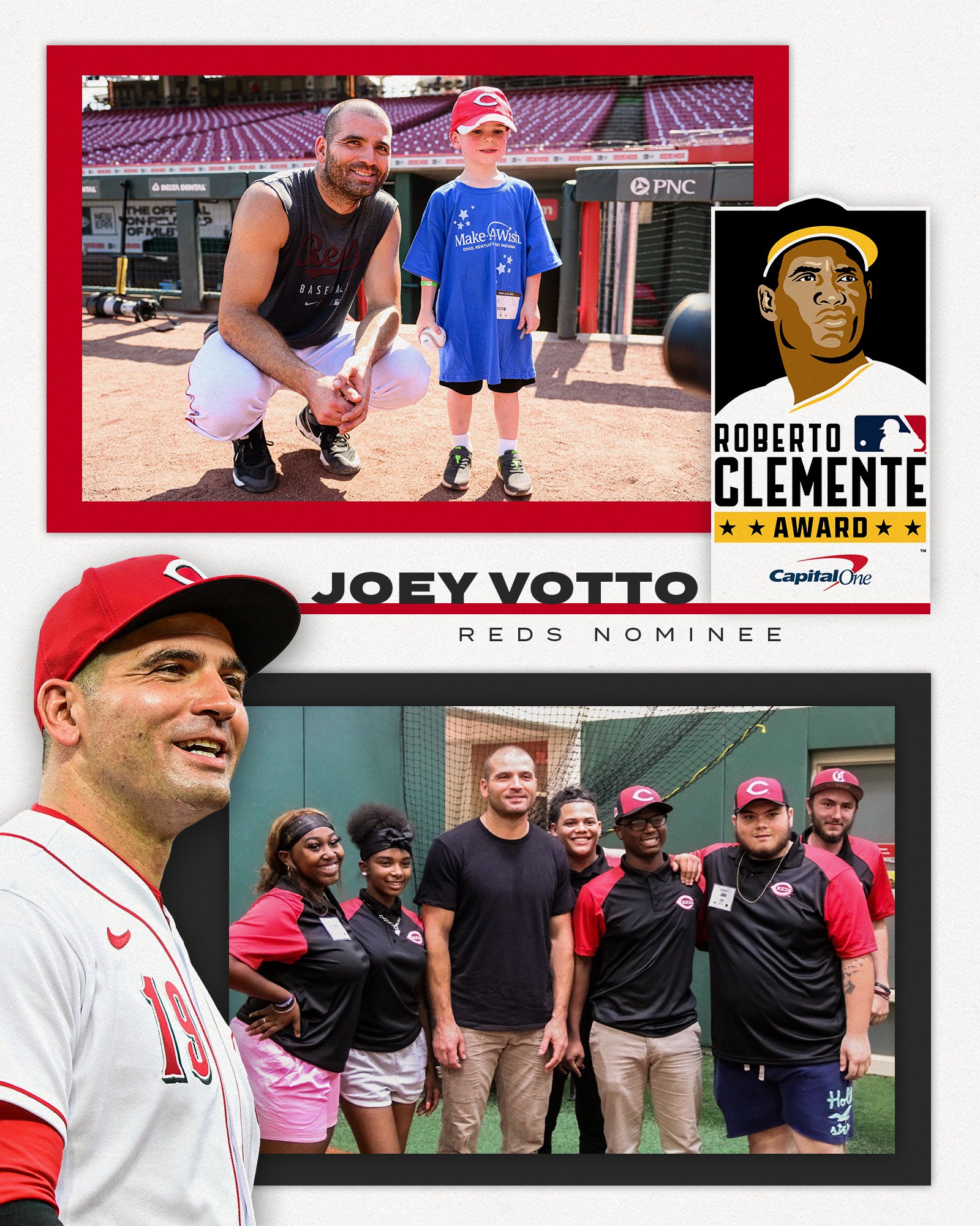Votto named Reds' Roberto Clemente Award nominee