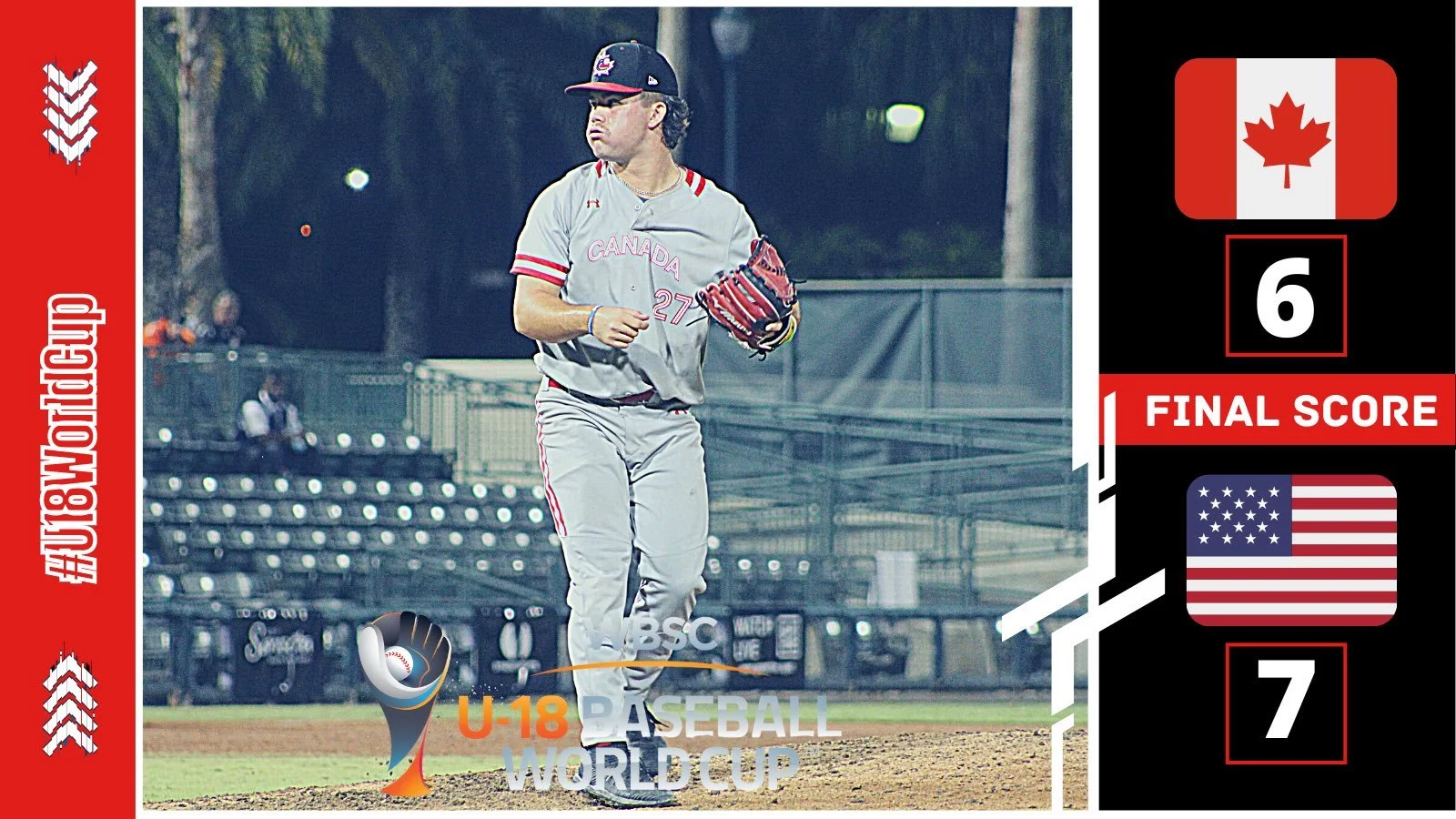 U-18 Baseball World Cup: Canada comes up just short against U.S.
