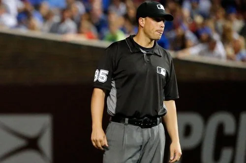 Canadian Scheurwater umpiring NLDS between Braves and Phillies