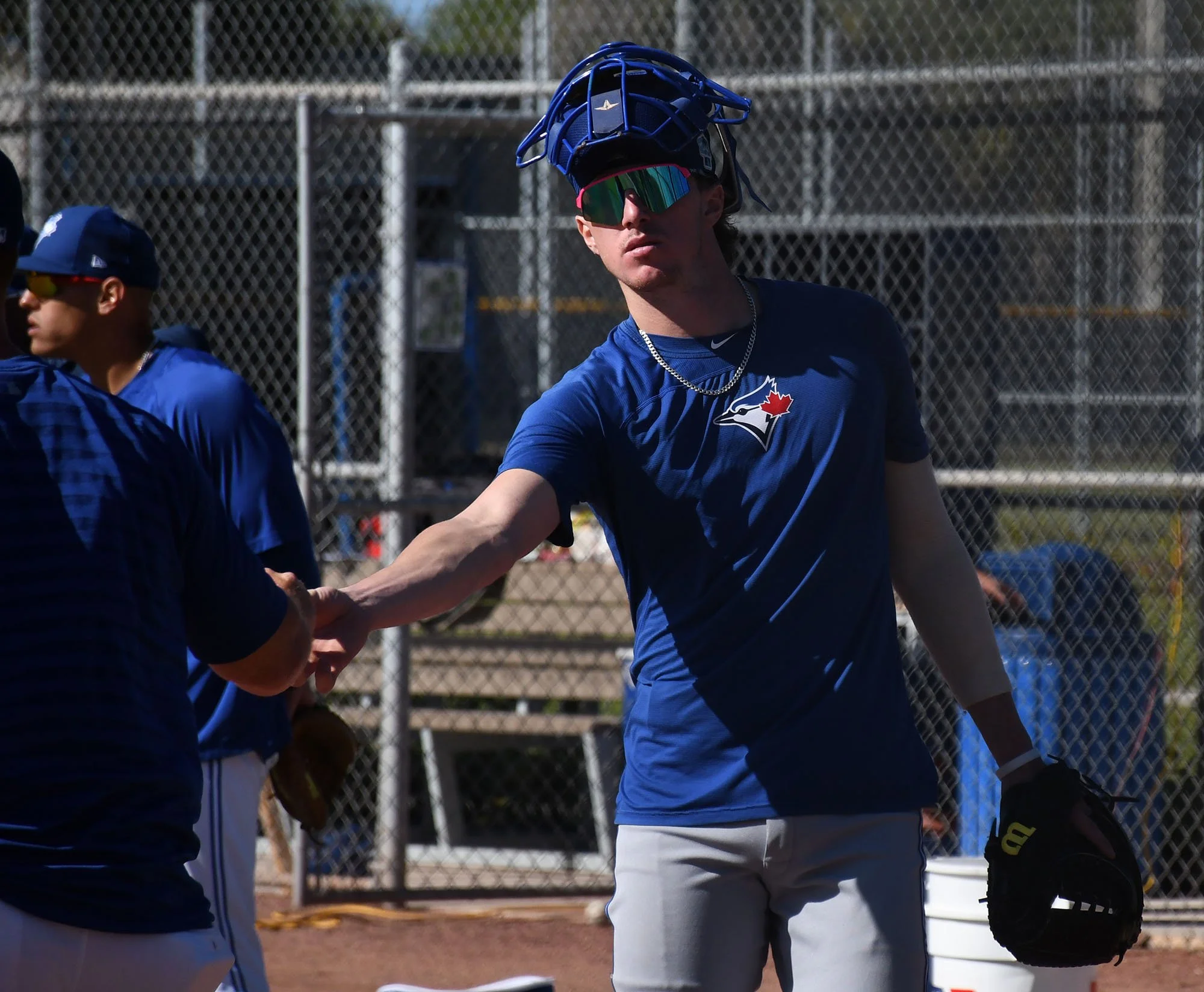 Catcher Huntzinger focusing on defence in first spring training with Jays