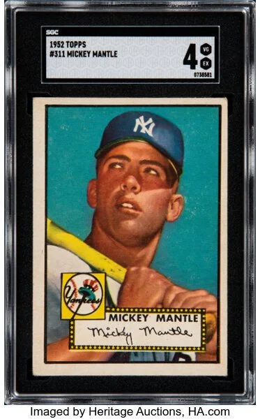 Canadian coach’s childhood 1952 Topps Mantle fetches six digits in sale
