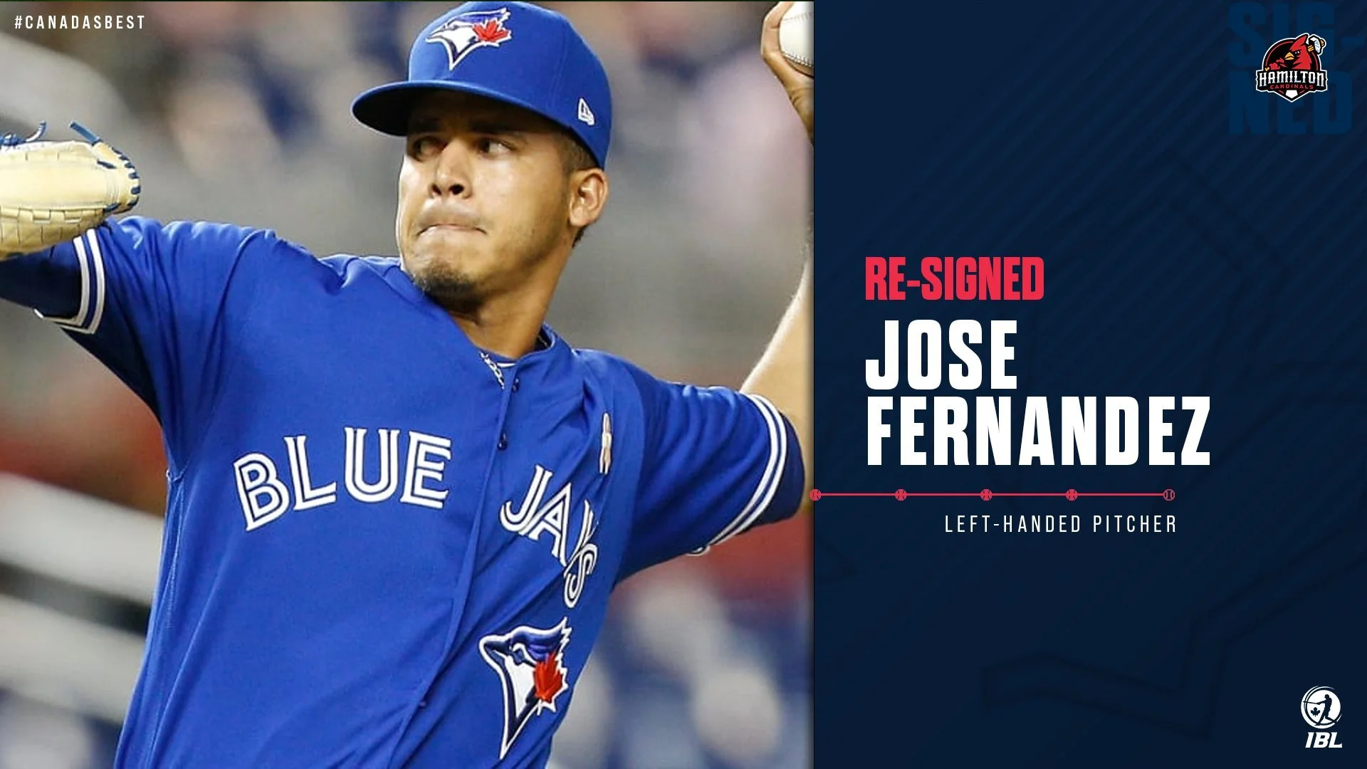 IBL's Hamilton Cardinals re-sign ex-Jay Jose Fernandez