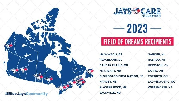 Jays Care invests more than $1.5 million in diamonds across Canada