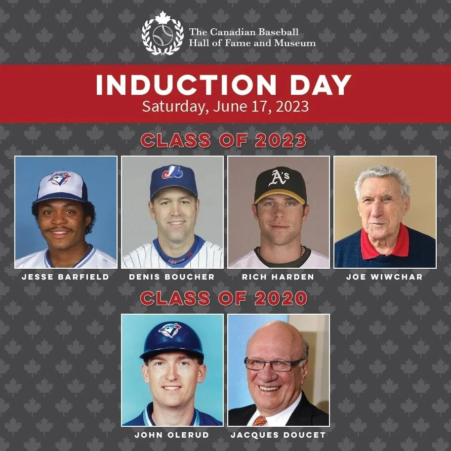 Barfield, Boucher, Harden, Wiwchar to be inducted into Canadian ball hall on Saturday