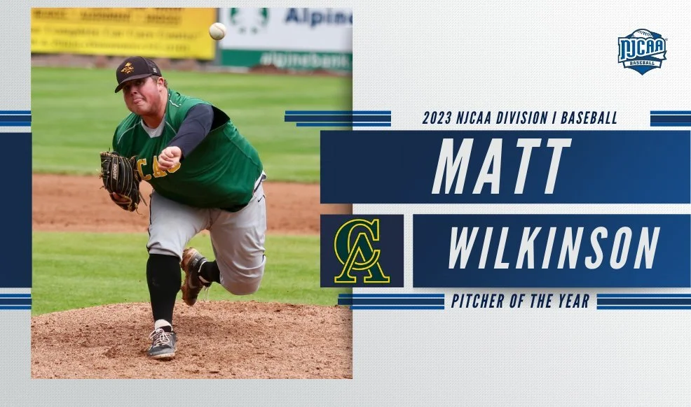 Wilkinson named NJCAA DI Pitcher of the Year