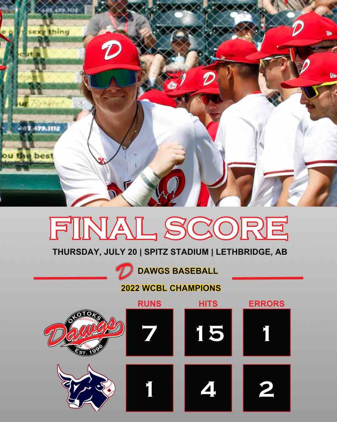 Cramer, Crowell, Grant propel Dawgs to 7-1 win