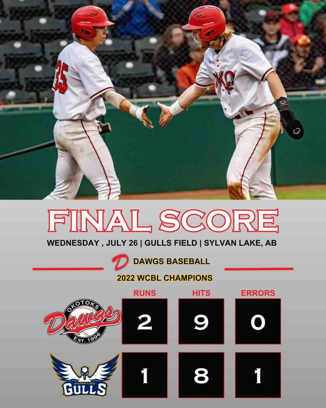 Lenihan, Rumberg help Dawgs to 2-1 win over Gulls
