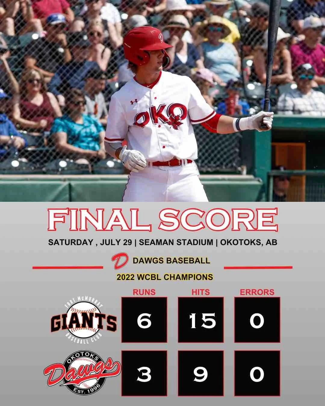 Dawgs drop second straight to Giants