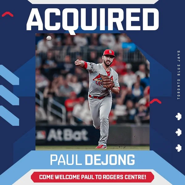 Blue Jays acquire DeJong from Cardinals
