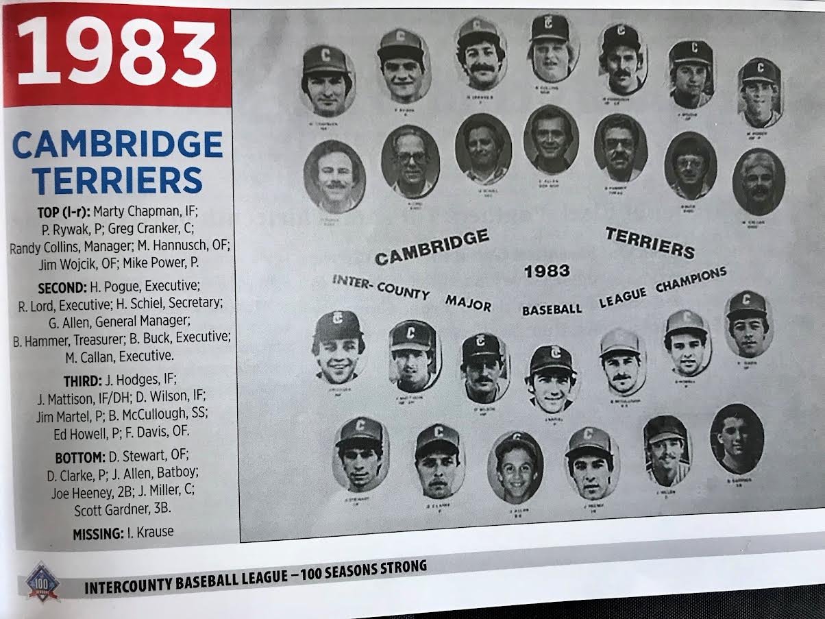 Rywak remembers Cambridge Terriers last IBL title 40 years ago 