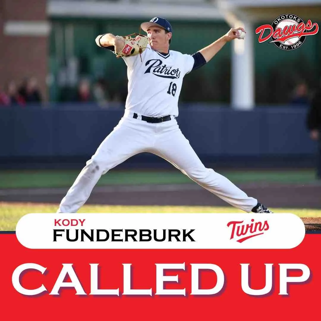 Former Okotoks Dawg Funderburk called up by Twins