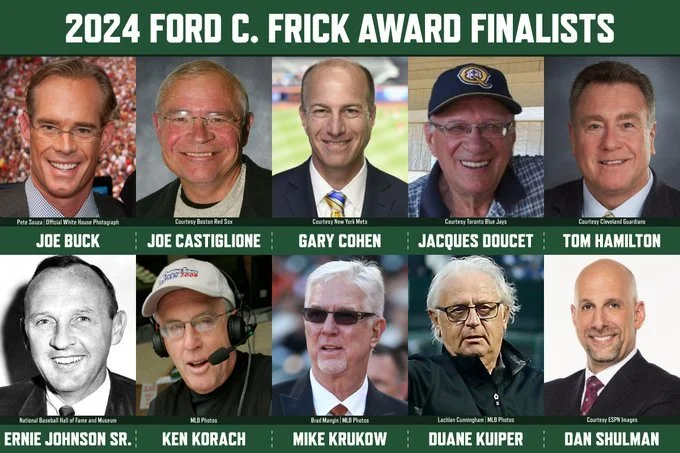 Doucet, Shulman among 2024 Ford C. Frick Award finalists