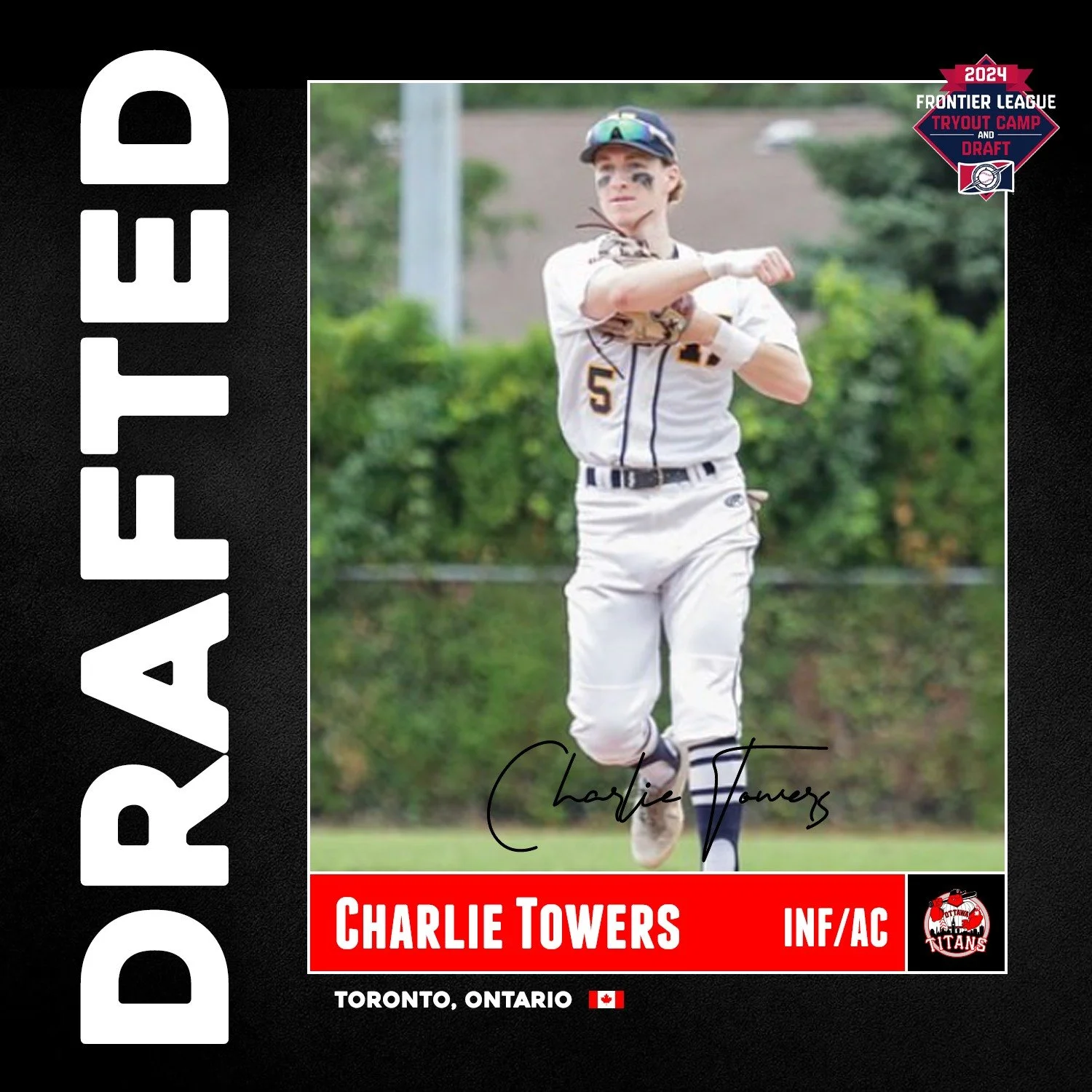 Titans select Towers in Frontier League Draft